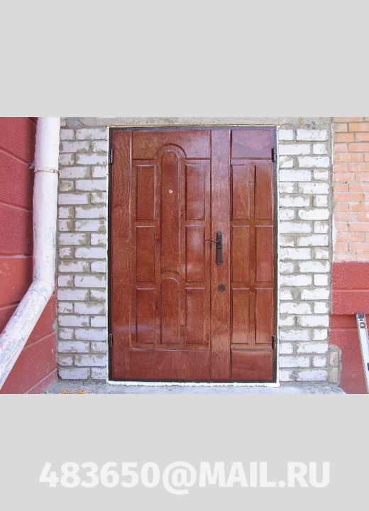 На фото Филенчатые входные двери, модель №5 на заказ в Орле
