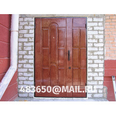 На фото Филенчатые входные двери, модель №5 на заказ в Орле