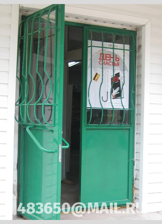 На фото Дверь входная металлическая, модель №16 на заказ в Орле
