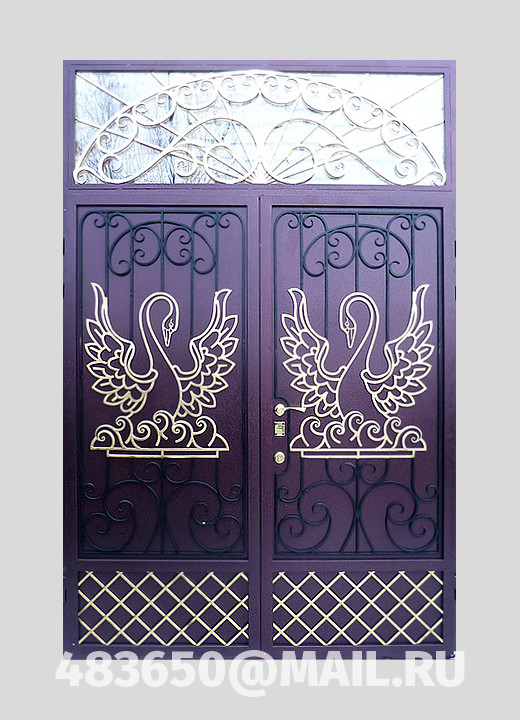 На фото Дверь металлическая входная, модель №1 на заказ в Орле