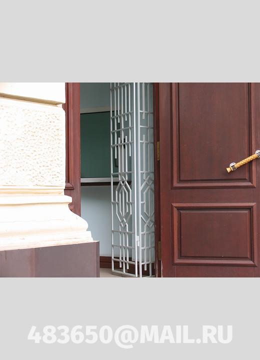 На фото Решетки на дверь, модель №15 на заказ в Орле